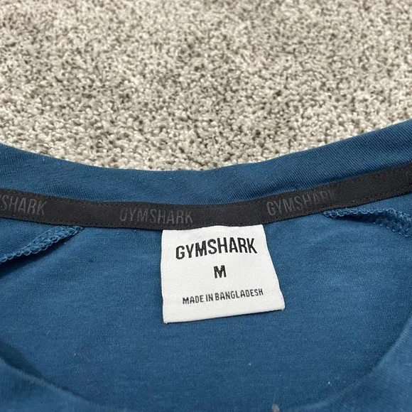 Gymshark Shirt Mens Medium LIFTING CLUB RARE Curved Hem Athletic Black Workout - Picture 4 of 9